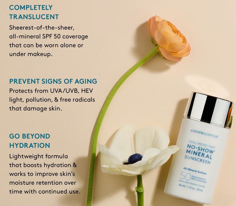 Total Protection® No-Show™ Mineral Sunscreen SPF 50